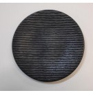 צלחת מלמין שחורה עגולה 27 ס"מ דגם מירית
